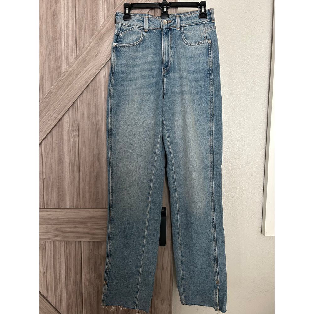 Zara Women's Jeans size 6 raw hem high rise